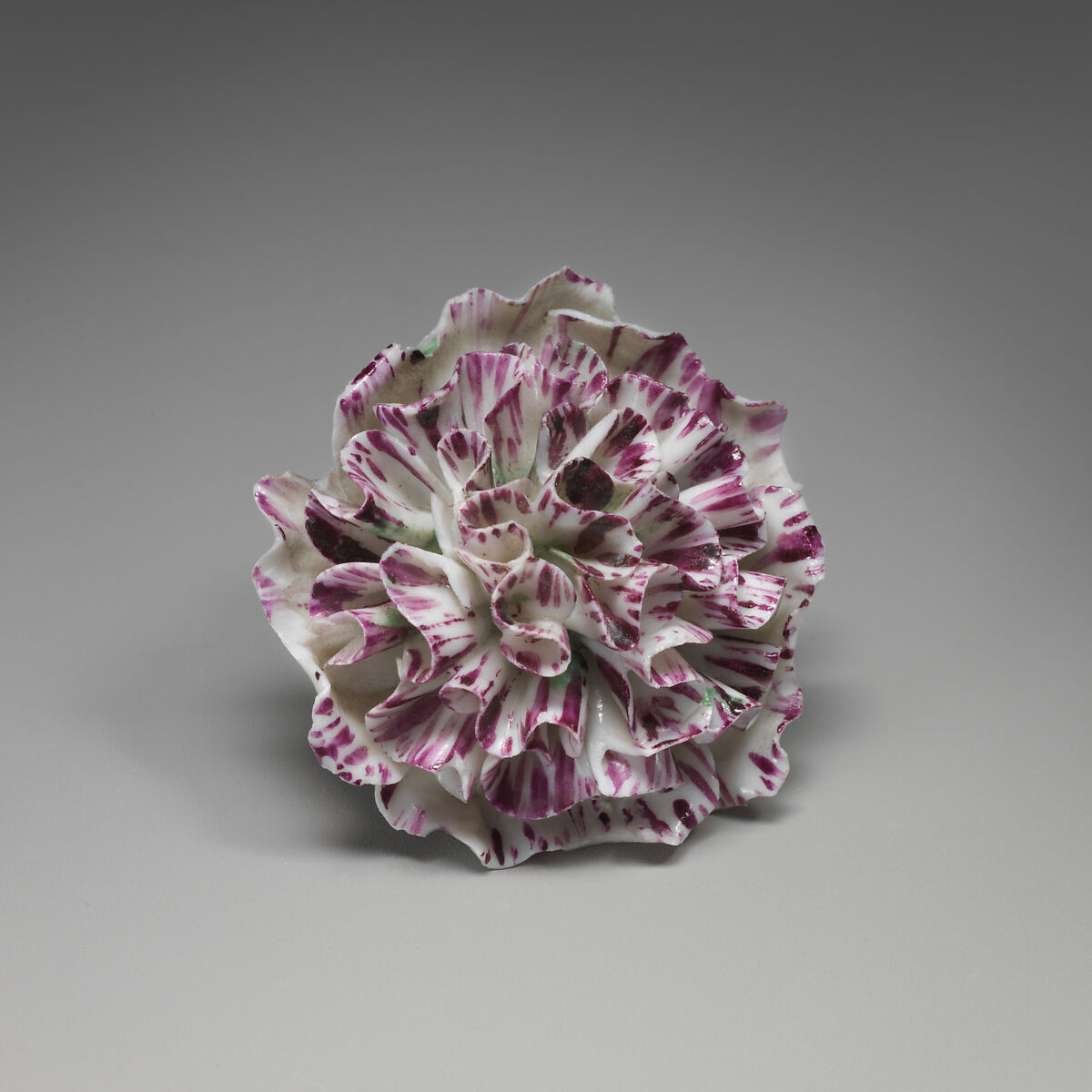 Porcelain flower (one of a set of nine), Soft-paste porcelain, French 