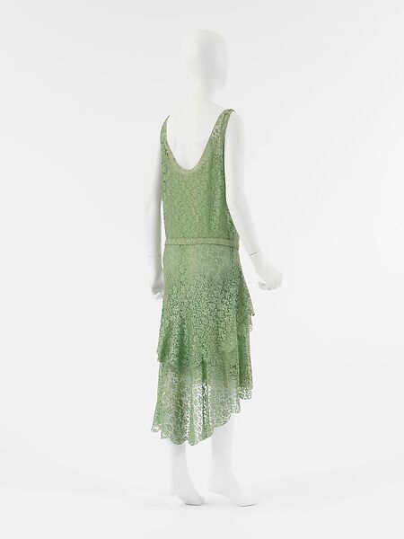 Evening dress, House of Chanel (French, founded 1910), silk, glass, leather, French