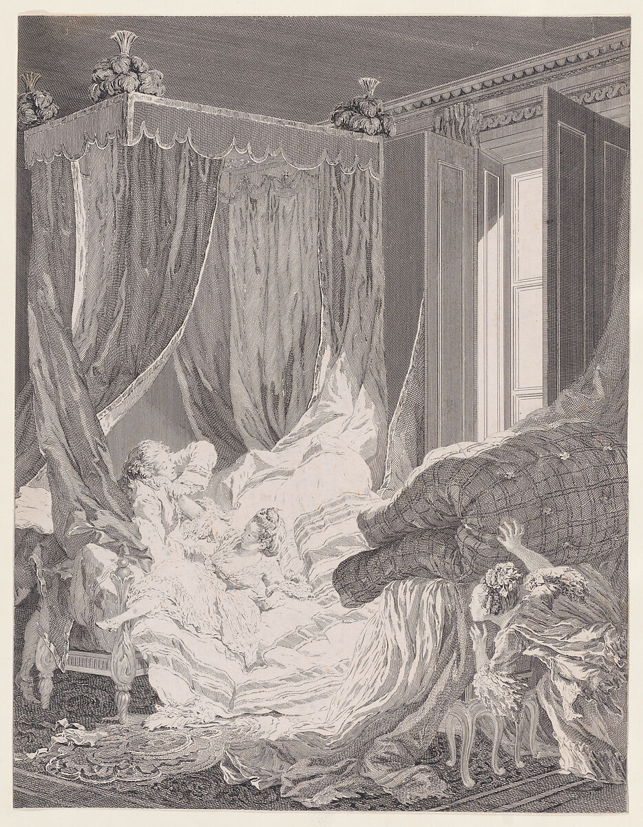 L'Épouse indiscrète, After Pierre Antoine Baudouin (French, Paris 1723–1769 Paris), Etching and engraving 