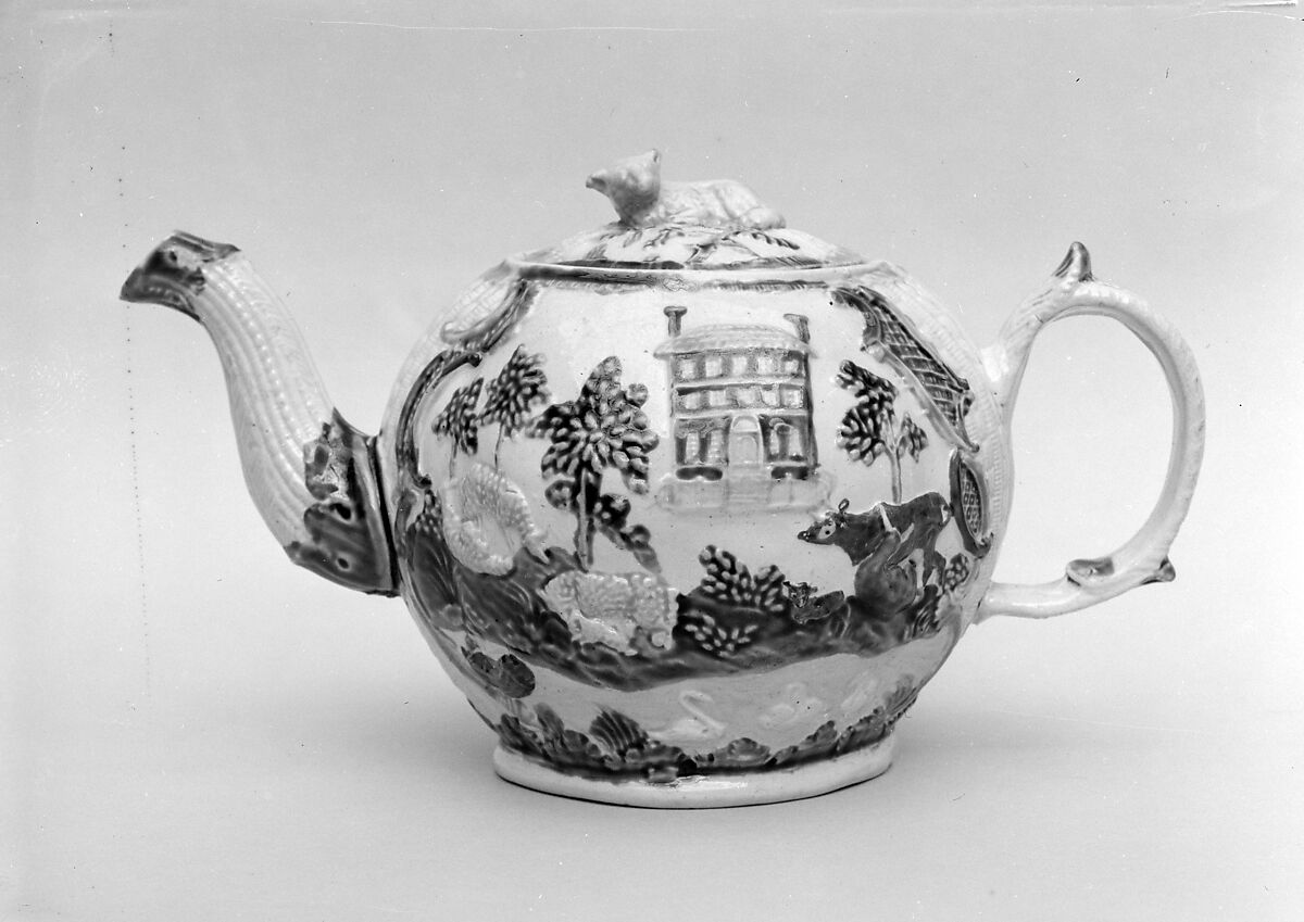 Teapot, Stoneware, British (American market) 