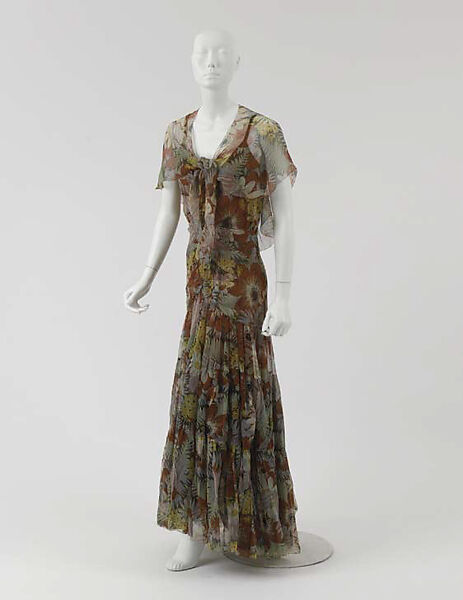 Evening ensemble, House of Chanel (French, founded 1910), silk, French 
