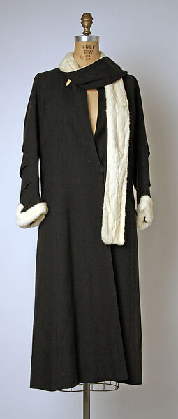 Coat, House of Chanel (French, founded 1910), wool, fur, French 