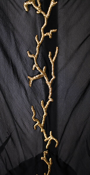 Evening dress, House of Chanel (French, founded 1910), silk, gold, French