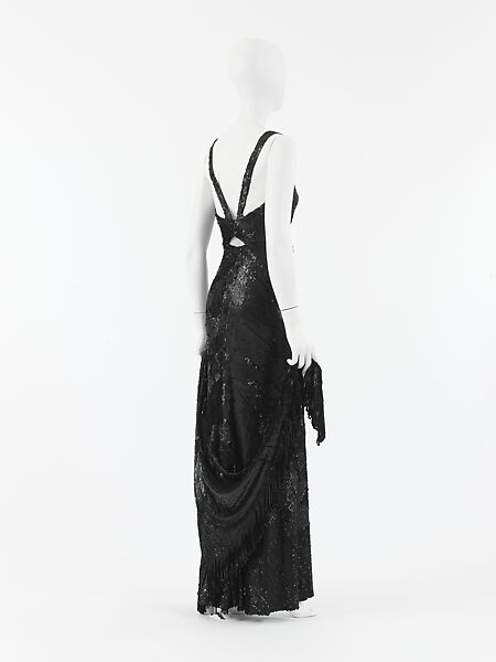 Evening ensemble, House of Chanel (French, founded 1910), silk, rayon, plastic, French