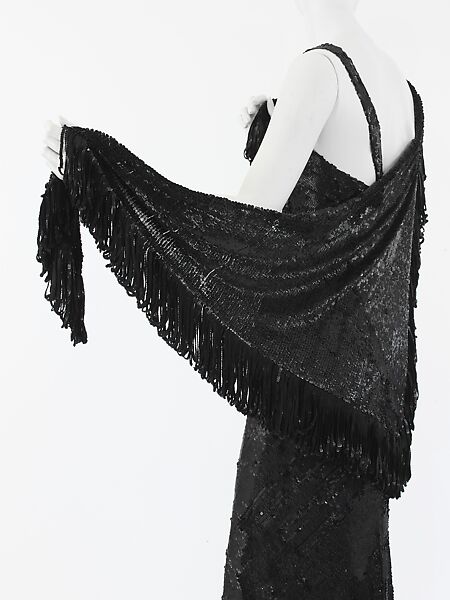 Evening ensemble, House of Chanel (French, founded 1910), silk, rayon, plastic, French