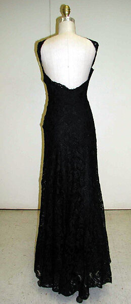 Evening dress, House of Chanel (French, founded 1910), silk, rayon, horsehair, linen, French