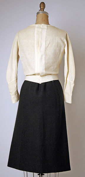 Suit, House of Chanel (French, founded 1910), (a, b) wool; (c) cotton, French