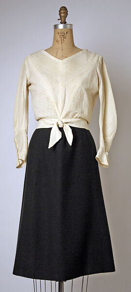 Suit, House of Chanel (French, founded 1910), (a, b) wool; (c) cotton, French