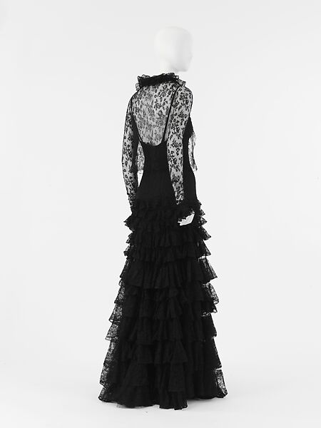Evening ensemble, House of Chanel (French, founded 1910), rayon, silk, French