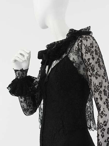 Evening ensemble, House of Chanel (French, founded 1910), rayon, silk, French