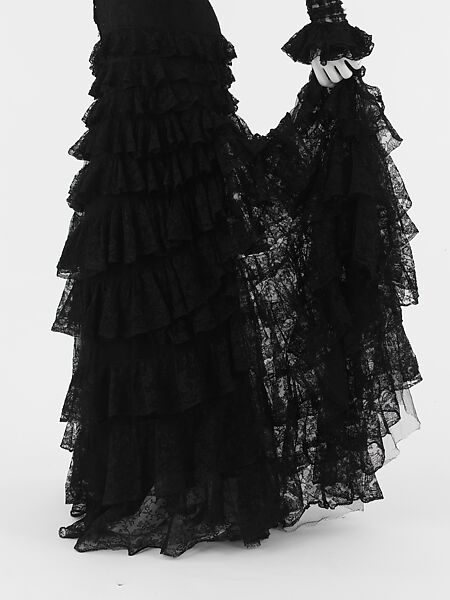 Evening ensemble, House of Chanel (French, founded 1910), rayon, silk, French