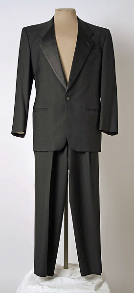 Tuxedo, Giorgio Armani (Italian, founded 1974), wool, silk, Italian 