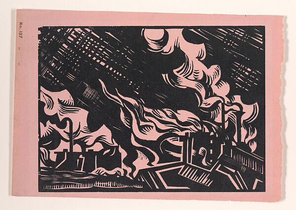 Black Country, Edward Alexander Wadsworth (British, Cleckheaton, West Yorkshire 1889–1949), Woodcut 