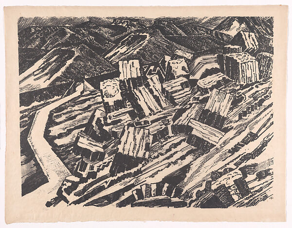 Ladle Slag, Old Hill, 1, Edward Alexander Wadsworth (British, Cleckheaton, West Yorkshire 1889–1949), Lithograph 