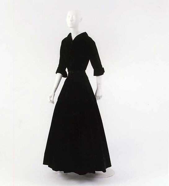 Dinner dress, House of Chanel (French, founded 1910), (a, b) silk
(c) nylon, French 