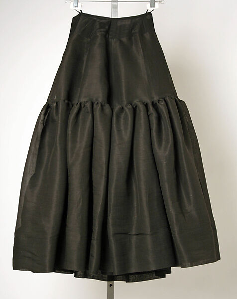 Dinner dress, House of Chanel (French, founded 1910), (a, b) silk
(c) nylon, French