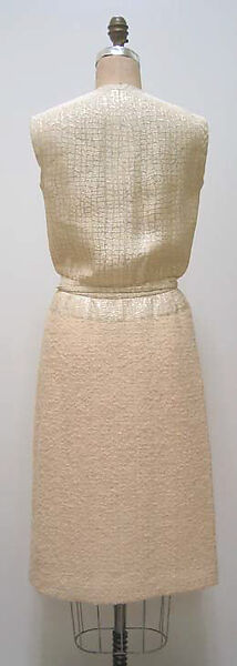 Ensemble, (a, b) House of Chanel (French, founded 1910), (a, b) wool, silk, metallic thread; (c,d) silk, metallic thread, French