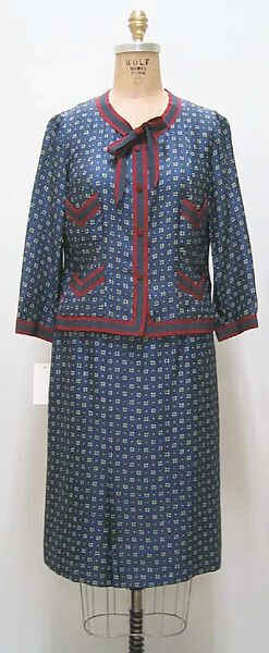 Suit, House of Chanel (French, founded 1910), silk, French 