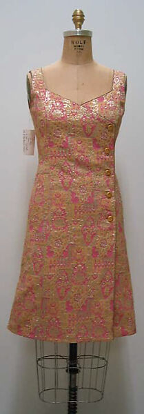 Cocktail ensemble, House of Chanel (French, founded 1910), silk, metallic, wool, French