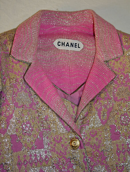 Cocktail ensemble, House of Chanel (French, founded 1910), silk, metallic, wool, French
