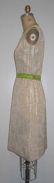 Cocktail ensemble, House of Chanel (French, founded 1910), silk, metallic, French