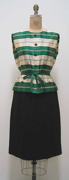 Suit, House of Chanel (French, founded 1910), (a, b) wool; (c) silk, French
