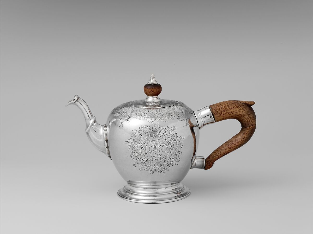 Teapot, Josiah Austin (1719/20–ca. 1780), Silver, American 