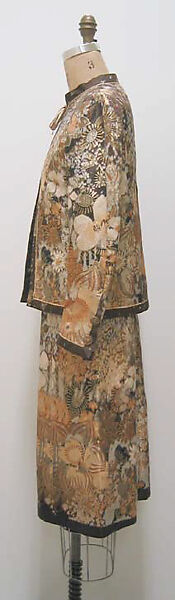 Cocktail suit, House of Chanel (French, founded 1910), silk, metallic thread, French