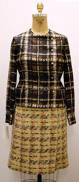 Suit, House of Chanel (French, founded 1910), (a, b) wool; (c) silk, French