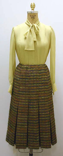 Suit, House of Chanel (French, founded 1910), (a, b) wool; (c) silk, French