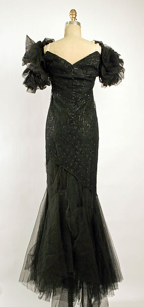 Evening dress, House of Chanel (French, founded 1910), cotton, French