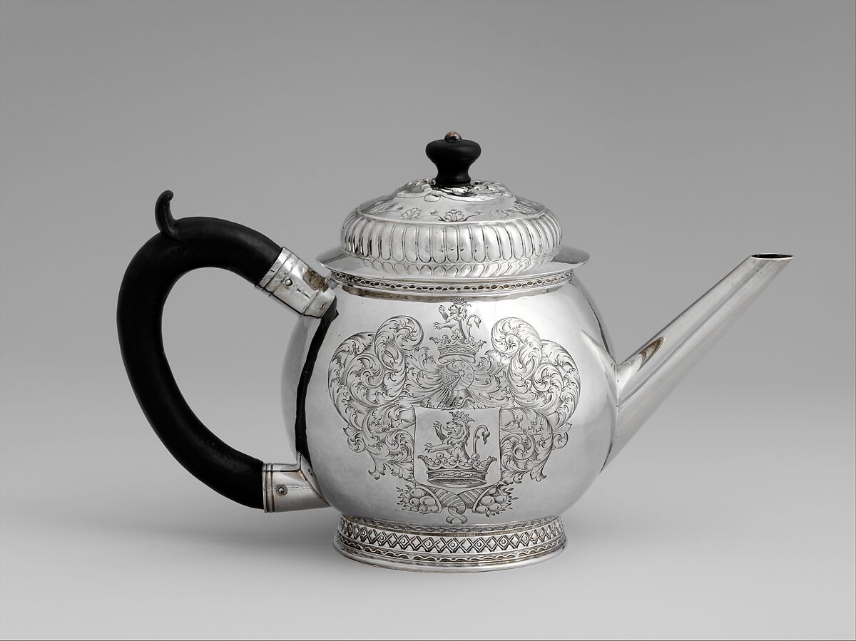 Teapot, Jacob Boelen  American, Silver, American