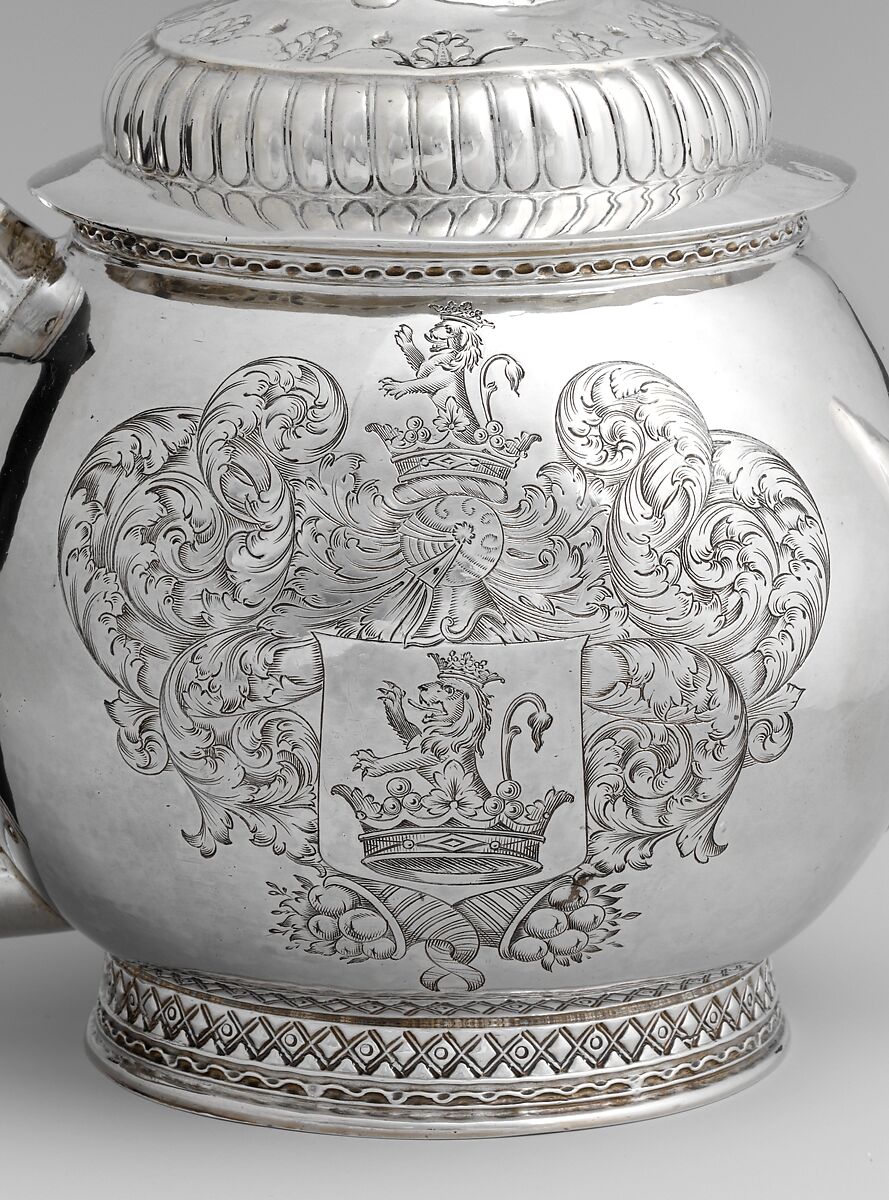 Teapot, Jacob Boelen (ca. 1657–1729), Silver, American