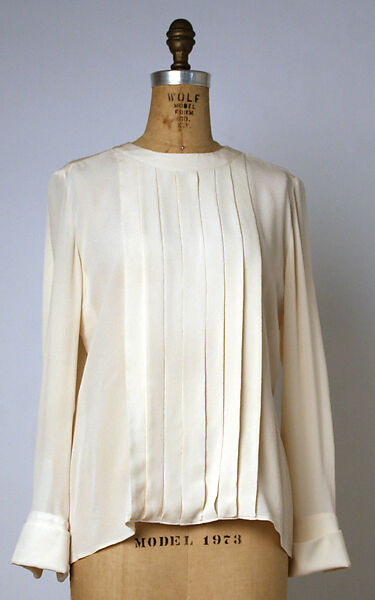 Blouse, House of Chanel (French, founded 1910), silk, French 