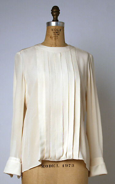 Silk Pleated Blouse