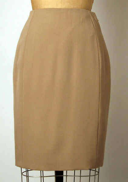 Ensemble, House of Chanel (French, founded 1910), a,b) wool
c) silk
d) metal, French