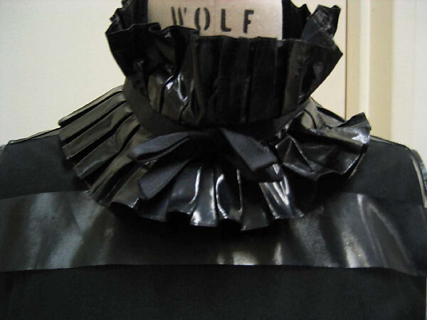 Dress, House of Chanel (French, founded 1910), synthetic fiber, plastic (vinyl), French