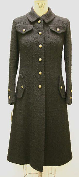 Ensemble, House of Chanel (French, founded 1910), wool, metal, plastic, French