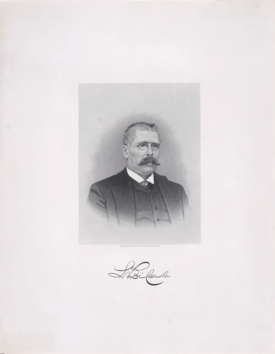 Luigi Palma di Cesnola, George Edward Perine (American, South Orange, New Jersey 1837–1885 Brooklyn, New York), Engraving after a photograph 