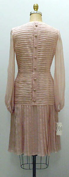 Ensemble, House of Chanel (French, founded 1910), (a) silk; (b) wool; (c) silk, French