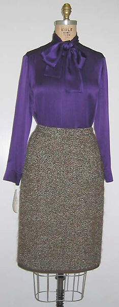Suit, House of Chanel (French, founded 1910), (a, b) wool; (c, d) silk, French