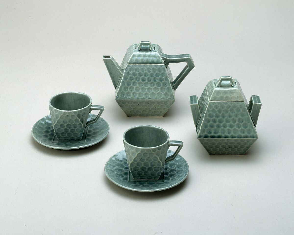 Teapot, Chelsea Keramic Art Works (1872–1889), Earthenware, American