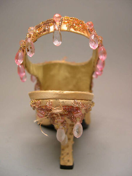 Evening shoes, House of Dior (French, founded 1946), silk, glass, French