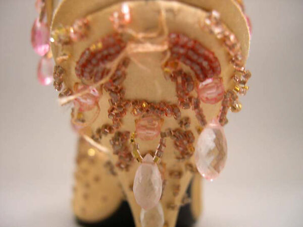 Evening shoes, House of Dior (French, founded 1946), silk, glass, French