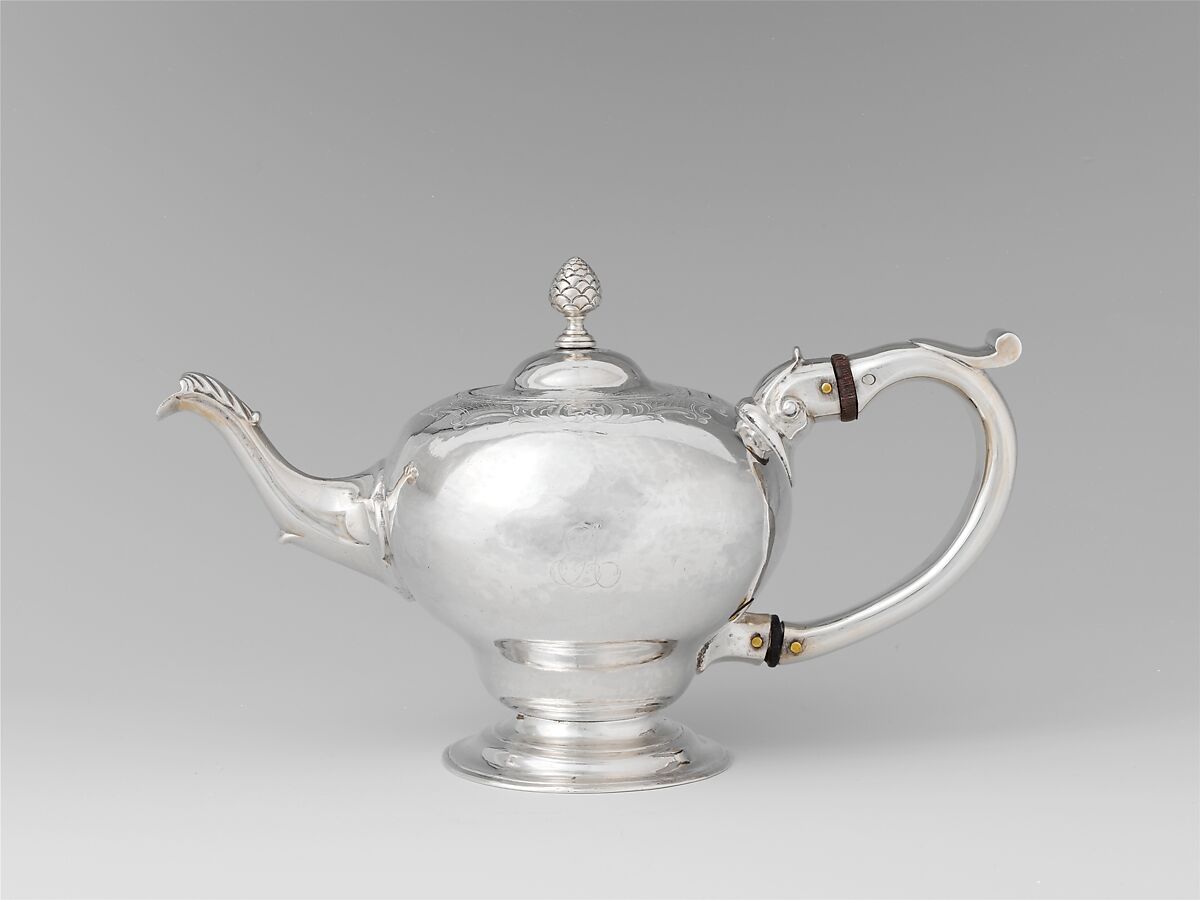 Teapot, Joseph Edwards Jr. (1737–1783), Silver, American 