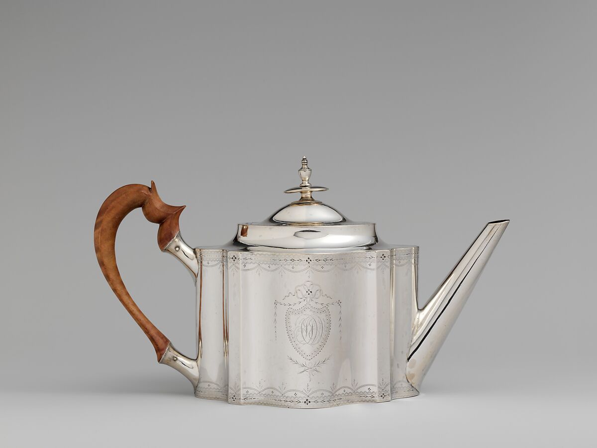 Teapot, Isaac Hutton (American, New York 1766–1855 Albany, New York), Silver, American 