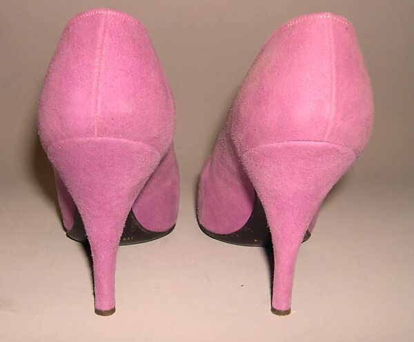 Evening shoes, Christian Dior (French, Granville 1905–1957 Montecatini), leather, glass, plastic, metal, French