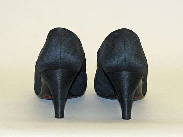 Evening shoes, House of Dior (French, founded 1946), silk, French