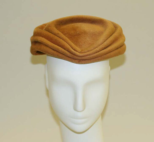 Hat, House of Dior (French, founded 1946), wool, French 