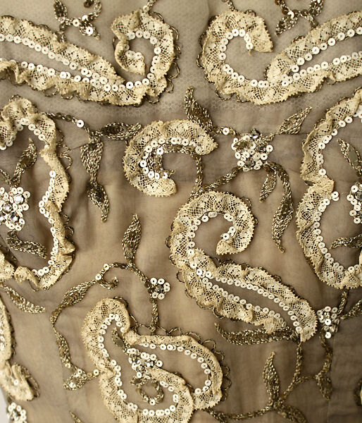 "Comedie Légère", House of Dior (French, founded 1946), silk, cotton, metallic, stones, French